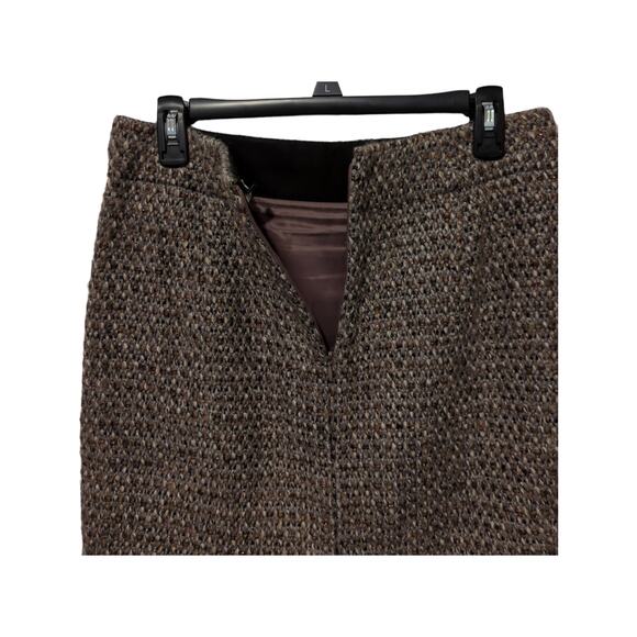 J.Crew Brown Tweed Pencil Skirt Size 6 - Picture 4 of 4